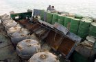 Filename=US_Navy_030321-N-4655M-039_Coalition_Navy_Explosive_Ordnance_Disposal_28EOD29_team_members_inspect_camouflaged_mines_hidden_inside_oil_barrels_on_the_deck_of_an_Iraqi_shipping_barge.jpg
Filesize=373KiB
Dimensions=2000x1312
Date added=Sep 08, 2013 US_Navy_030321-N-4655M-039_Coalition_Navy_Explosive_Ordnance_Disposal_28EOD29_team_members_inspect_camouflaged_mines_hidden_inside_oil_barrels_on_the_deck_of_an_Iraqi_shipping_barge.jpg