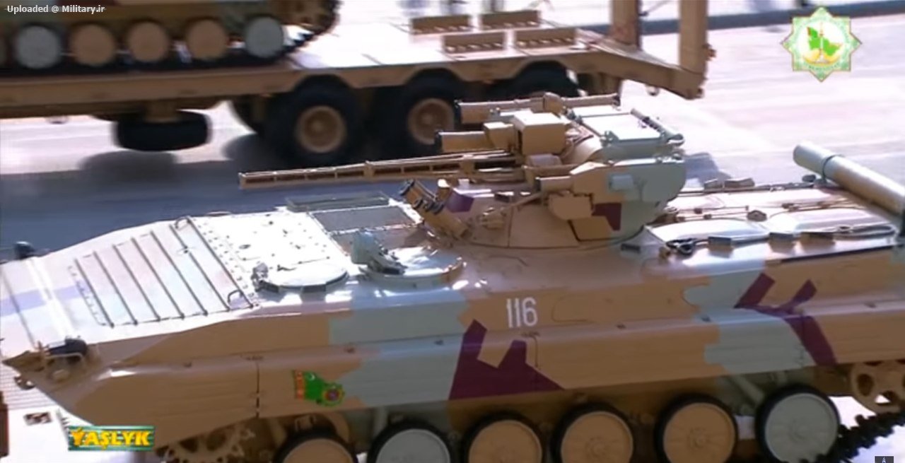 Turkmenistan_BMP-1M_with_Shkval_weapon_s