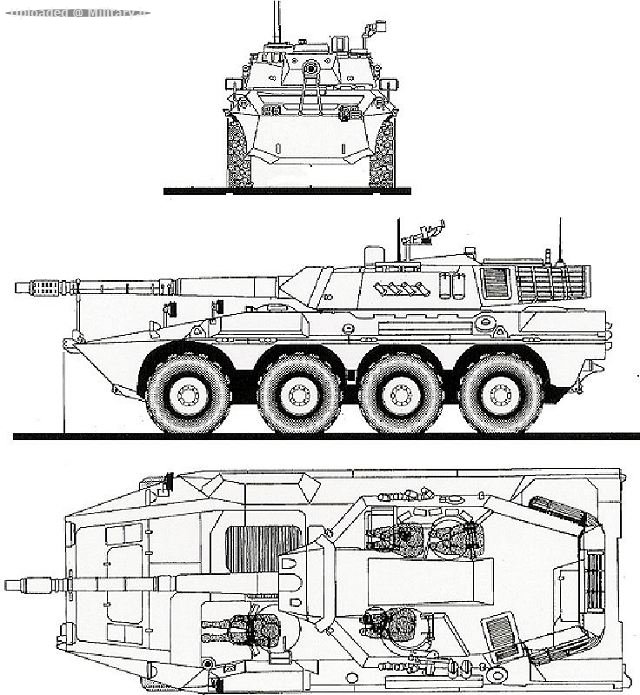 Centauro_105mm_wheeled_anti-tank_armoure