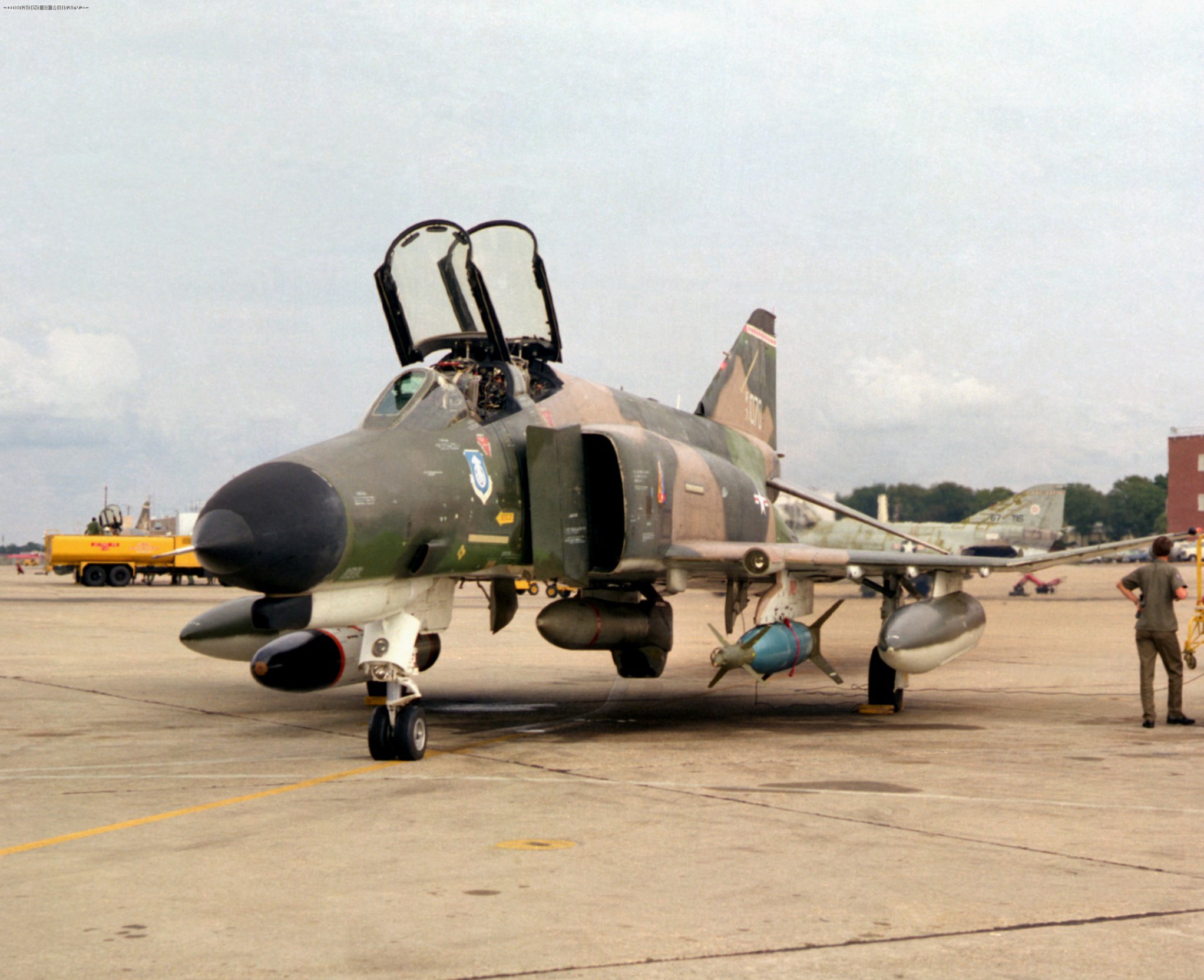 F-4E_with_Pave_Track_laser_at_Eglin_AFB_