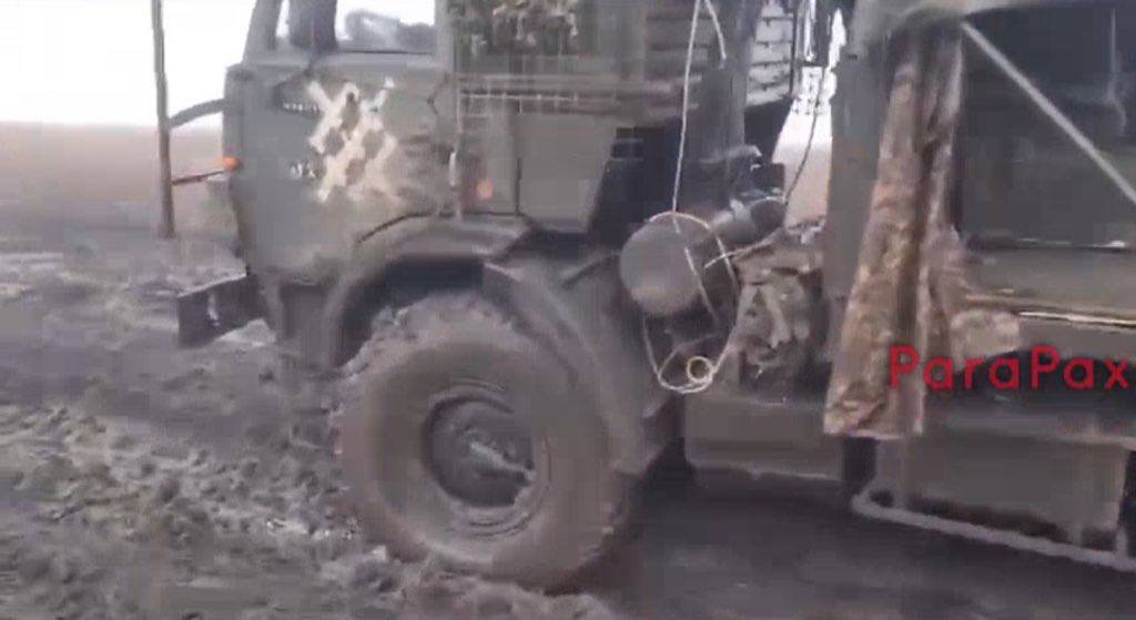 Russian_truck_hit_a_mine2C_eight_wounded