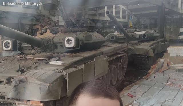 Two_captured_Russian_T-90A_tanks_with_Uk