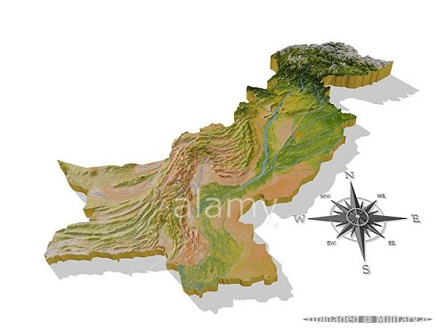 pakistan-3d-relief-map-cut-out-with-urba