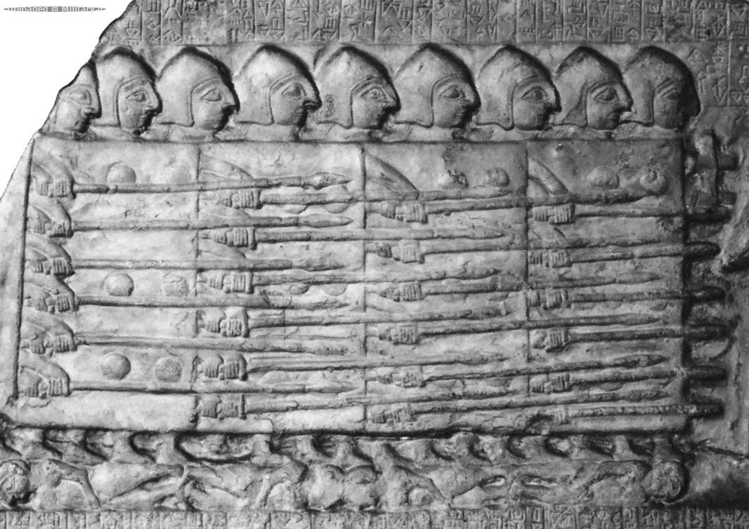 phalanx-block-Sumerian-soldiers-mass-spe