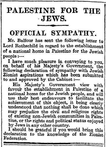 Balfour_Declaration_in_the_Times_9_Novem