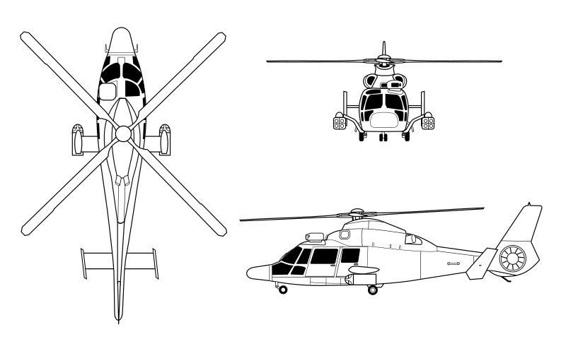 Europcopter_AS565_Panther_orthographical